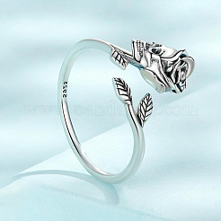 Готические 925 регулируемые манжеты из стерлингового серебра с открытыми кольцами OO6130