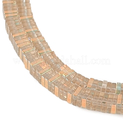 Стеклянные бусины с гальваническим покрытием  GLAA-B023-01A-01