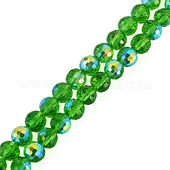 1 brin de perles de verre transparentes électrolytiques&nbsp;EGLA-TADJ0001-15F