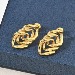 Boucles d'oreilles à tige en acier inoxydable 304 pour femmes&nbsp;EJEW-K333-15G