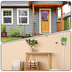 Вешалки для растений макраме из хлопка&nbsp;AJEW-WH20072-57B