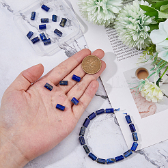 2 нити натуральных бусин из лазурита G-FH0002-38