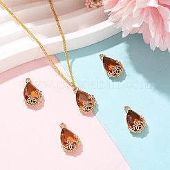 Pendentifs en verre transparent&nbsp;GLAA-FZ0001-02H