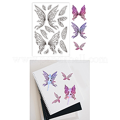 Individuelle Klarsichtstempel aus PVC-Kunststoff mit Sommermotiv&nbsp;DIY-WH0631-0240