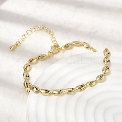 Браслеты из латунной цепочки для женщин&nbsp;BJEW-K298-09G