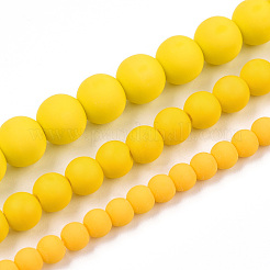 Opache perle di vetro fili&nbsp;GLAA-T032-P8mm-MD08