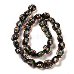 Нити стеклянных бусин из дихроичной фольги ручной работы DICH-U001-11G