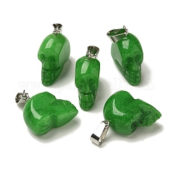 Крашеные натуральный белый нефрит подвески&nbsp;G-Z067-02P-14