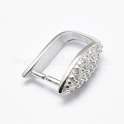 Антикоррозийное родиевое покрытие 925 стерлинговое серебро микропаве кубические цирконии подвески баилы STER-P034-21P