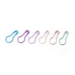 アイアン製ひょうたんピン  編みステッチマーカー  ミックスカラー  22x9.5~10x1.5mm  約50PCS /カラー  1200個/箱&nbsp;IFIN-WH0045-01