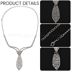 1 collana girocollo con ciondolo in lega di cristallo e strass per donna&nbsp;AJEW-CY0003-20