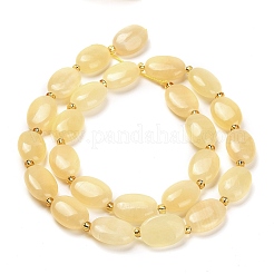 Chapelets de perles en jade jaune naturel&nbsp;G-H005-A05-02