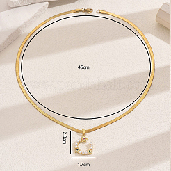 Ожерелья с подвеской в виде звезды из латуни с разноцветными кубическими цирконами и искусственным жемчугом для женщин VQ2219