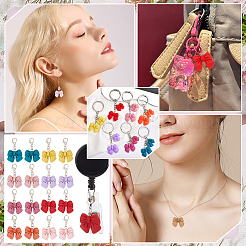 40шт 10 стиля непрозрачные подвески из смолы&nbsp;FIND-ME0002-32