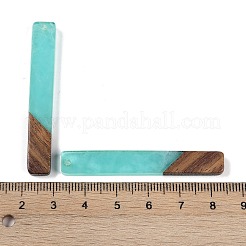 Большие подвески из смолы и дерева&nbsp;WOOD-F015-02A