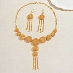 Set aus Halskette und Ohrringen mit hohlen&nbsp;FU4074