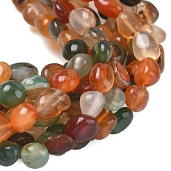 Naturali multicolore agata fili di perline&nbsp;G-C286-A29