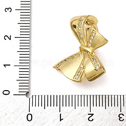 Латунные микро проложить кубического циркония кулон поручительств KK-D378-16G