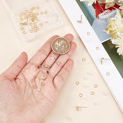 12 шт. 2 стильные латунные серьги-гвоздики KK-CN0001-92