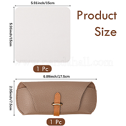 1шт прямоугольный футляр для очков из искусственной кожи&nbsp;AJEW-CN0005-51C