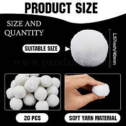 Шарик из полиэстера с помпоном&nbsp;AJEW-WH20054-099A