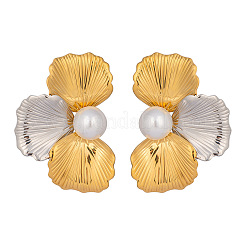 Серьги-гвоздики в форме цветка из нержавеющей стали 304 YM9694