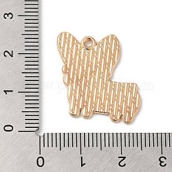 合金ペンダント  エナメル  犬チャーム  ブラック  22.5x22x1.3mm  穴：1.6mm&nbsp;ENAM-Z008-01E-KCG