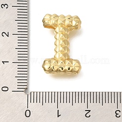 ラックめっき  真鍮チャーム  カドミウムフリー＆鉛フリー  文字a~zのチャーム  文字I  20.5x13x5.5mm  穴：2.5x3mm&nbsp;KK-I722-02G-I