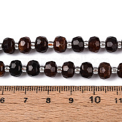 Натуральный оранжевый гранатовый бисер пряди G-N327-08A-04