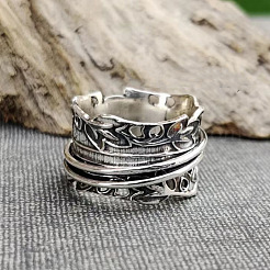 Вращающиеся кольца для пальцев из цинкового сплава в стиле ретро&nbsp;FS-WG91BB4-01