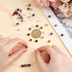54шт 9 стиля бусины из натуральных смешанных драгоценных камней G-OC0005-57