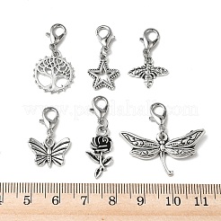 12 Stück 6 Stil Legierung Anhänger Dekorationen&nbsp;HJEW-PH02315