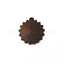 Pendentif cabochon en bois&nbsp;WOOD-WH0024-52