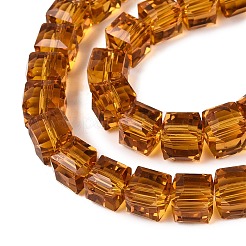 Fili di perline do vetro trasparente&nbsp;LS-GLAA-R041-8x8mm-A08