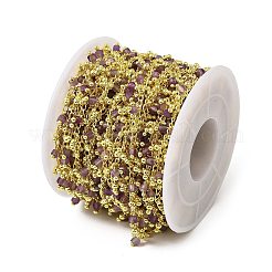 Кубические звенья из латуни ручной работы CHC-L053-10G-05