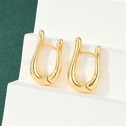 Латунные серьги обруча&nbsp;EJEW-Q016-16G