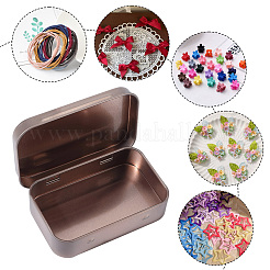4 boîte de rangement pour bijoux en fer avec couvercle à charnière&nbsp;CON-SP0001-20C