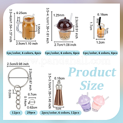 Наборы для самостоятельного изготовления брелока-подвески в виде чая с молоком&nbsp;DIY-OC0014-19