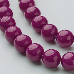 Chapelets de perles rondes en jade de Mashan naturelle&nbsp;X-G-D263-8mm-XS12