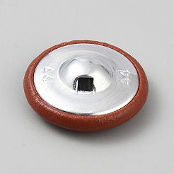 Пуговицы из искусственной кожи BUTT-WH0028-99B