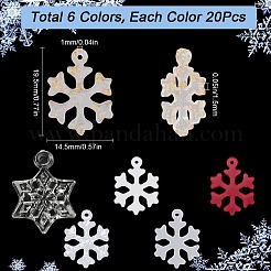 120шт 6 цвета прозрачные подвески из смолы&nbsp;FIND-SC0010-13