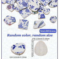 200г 4-х видов фарфоровой мозаичной плитки&nbsp;PORC-SP0001-12