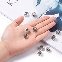 Бусины из сплава в тибетском стиле TIBEB-LF11253YKG-AS-LF