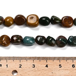 Natur Ozean Jaspis Perlen Stränge&nbsp;X-G-P568-C06-01