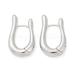 Латунные серьги обруча&nbsp;EJEW-Q016-16P