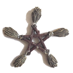 Ornamenti a stella in resina per scopa da strega&nbsp;PW-WG28423-01