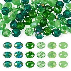 54 Stück 6 Farben grünes Farbthema Glas European Beads&nbsp;GPDL-TA0001-11