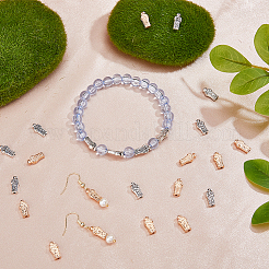 130 шт. 2-х цветные бусины из цинкового сплава FIND-HY0003-42