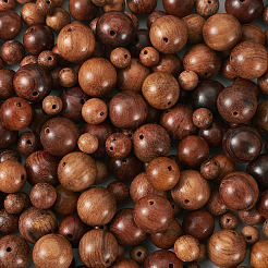 400шт 4 стиля бусины из натурального дерева WOOD-TA0001-71