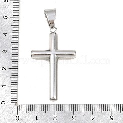 Ciondoli in acciaio inossidabile chirurgico 316 e zirconia cubica trasparente&nbsp;STAS-A137-03B-P